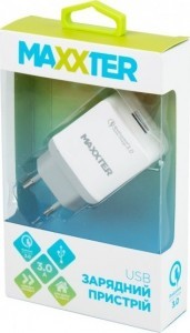 Універсальний зарядний USB пристрій Maxxter UQC-22A