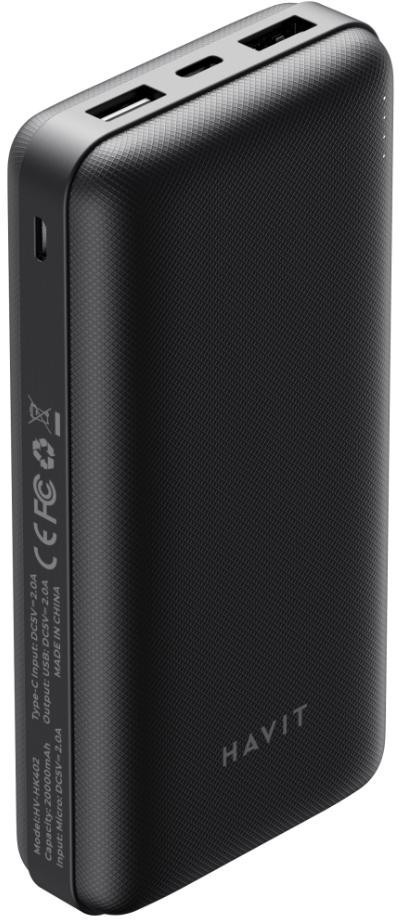 Повербанк HAVIT HV-HK402 Black 20000mAh