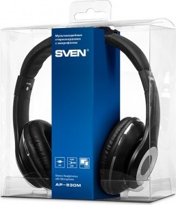 Sven AP-930M с микрофоном (черн/сер.)