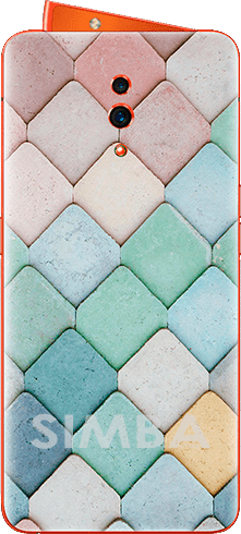 Защитная плёнка на заднюю панель Цветные кубики