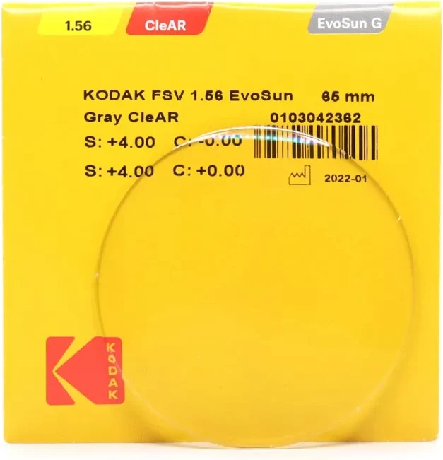 Окулярні лінзи Kodak EvoSun PhotoBrown/Grey 1.56 CleAR