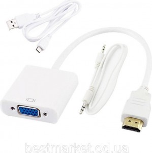 Конвертер HDMI/VGA+AV+DC питание Конвертер HDMI/VGA+AV+DC питание