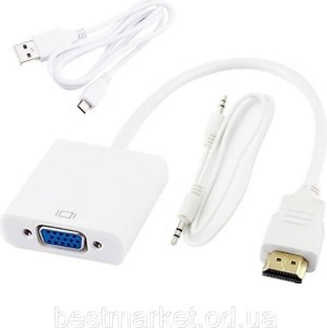 Конвертер HDMI/VGA+AV+DC питание