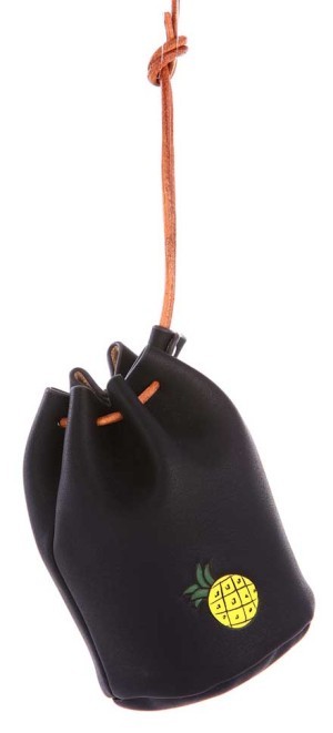 Мини сумочка со шнуром черная