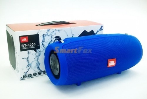 Портативная колонка Bluetooth JBL BT-6000 с ремешком Синий