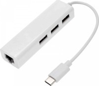 Адаптер TYPE-C/LAN+3 USB Adapter для MacBook / RJ45 + HUB