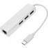 Адаптер TYPE-C/LAN+3 USB Adapter для MacBook / RJ45 + HUB
