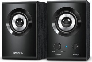 Мультимедійна USB акустична система 2.0 REAL-EL S-210, чорний