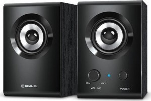 Мультимедійна USB акустична система 2.0 REAL-EL S-210, чорний