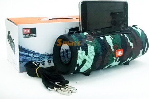 Портативная колонка Bluetooth JBL E16 с подставкой для телефона Камуфляжный