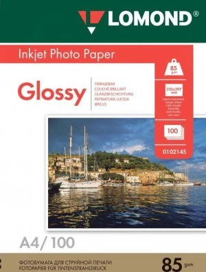 Бумага Lomond 85 г/м, гл., А4 100л. NEW
