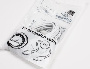 Антенный кабель-удлинитель Cablexpert CCV-515-3M, 75 Ом, 3.0 метра