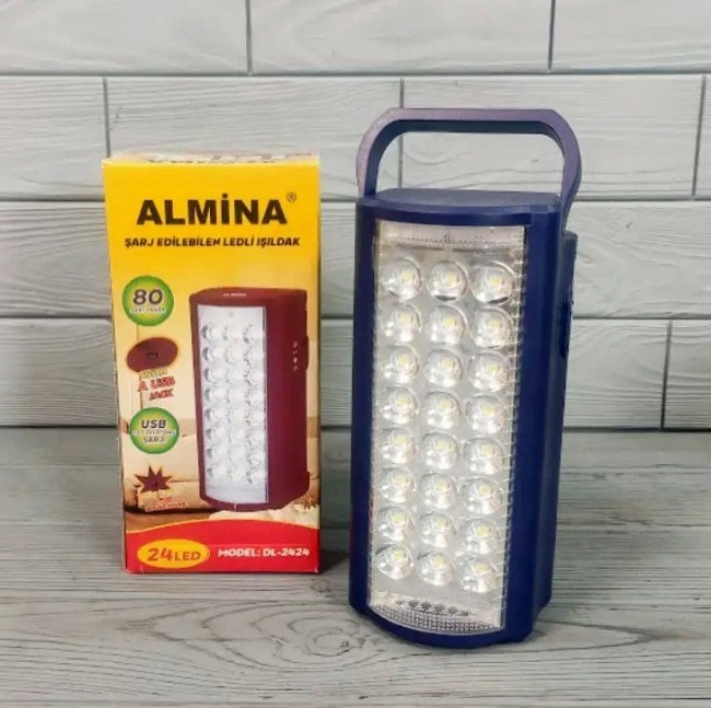 Фонарь светильник Power Bank 30000mAh (3Ah) Almina D-2424 24LED