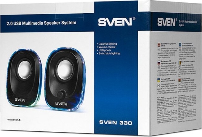 Акустична система 2.0 SVEN 330, чорний