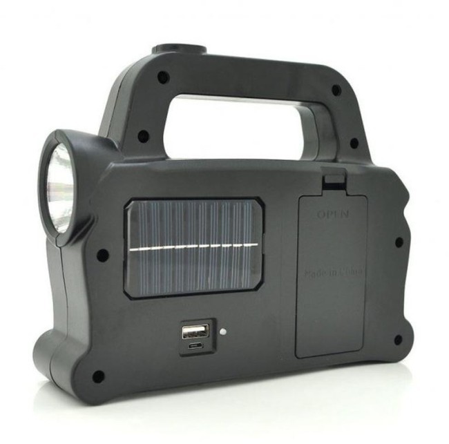 Фонарь светильник Power Bank R-6168+COB (солнечная батарея)