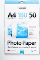 Бумага Videx 180 г/м гл., A4, 50л.