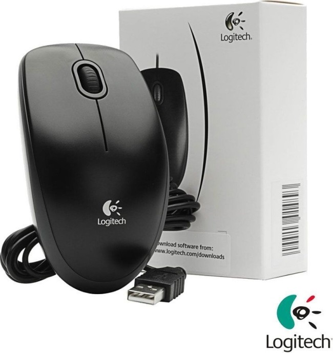 Мышь проводная B100 Logitech