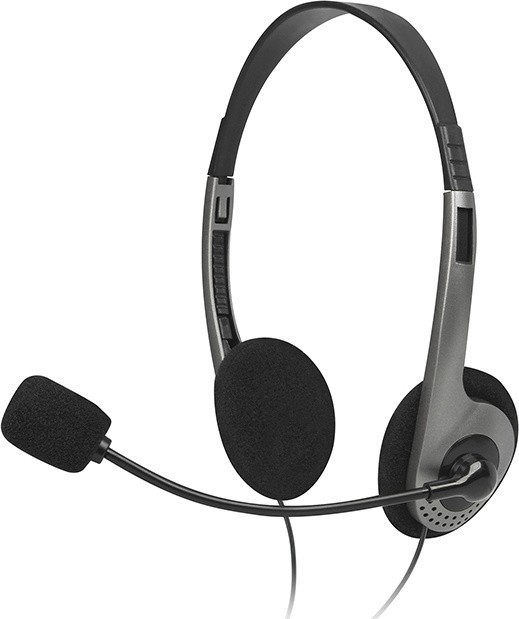 Мультимедійні стереонавушники із мікрофоном SVEN AP-015MV, чорний-сірий
