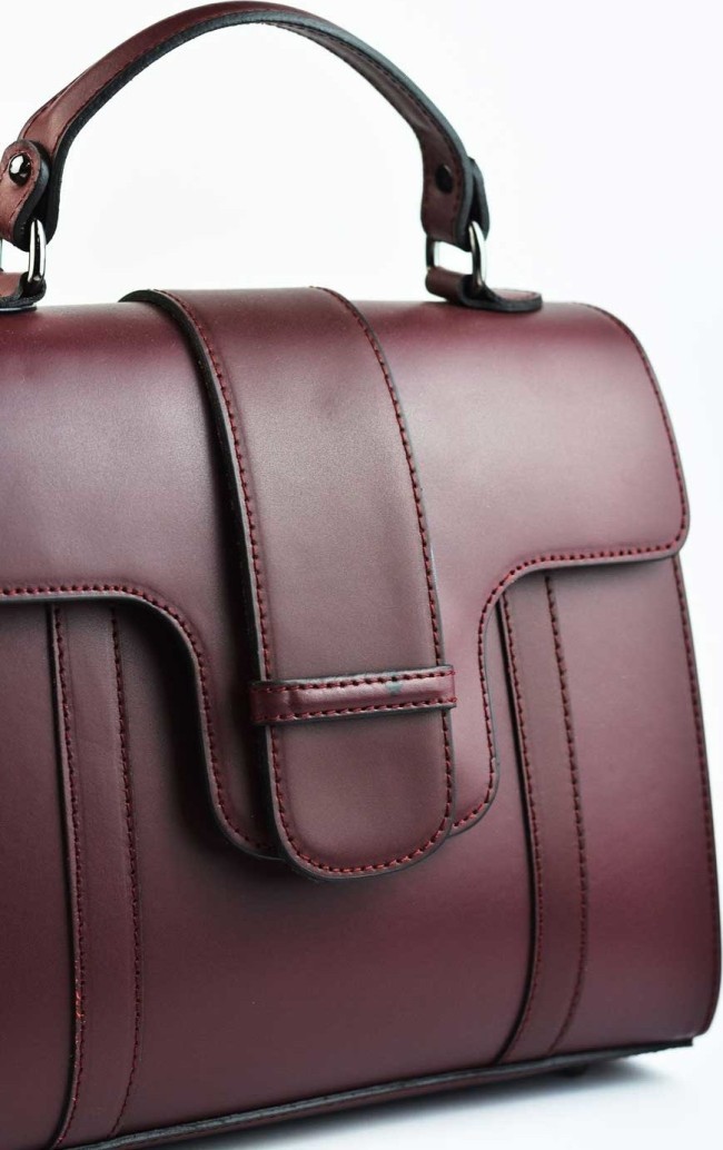 Сумка Virginia Conti фигурный клапан, слои (Бордовый)