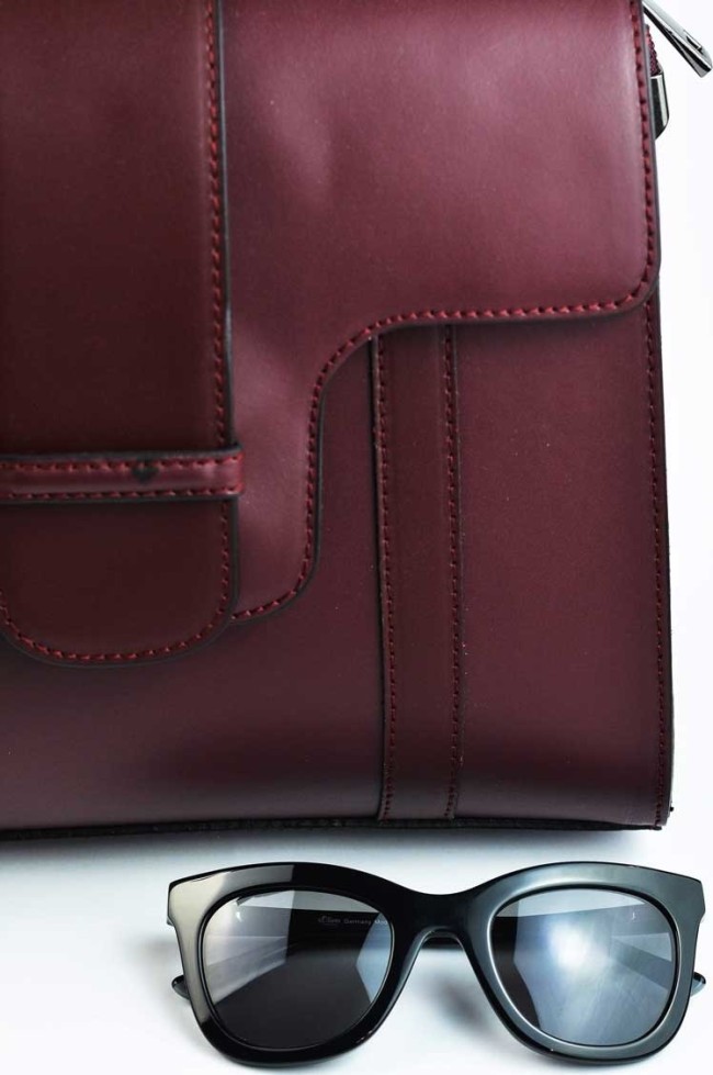 Сумка Virginia Conti фигурный клапан, слои (Бордовый)
