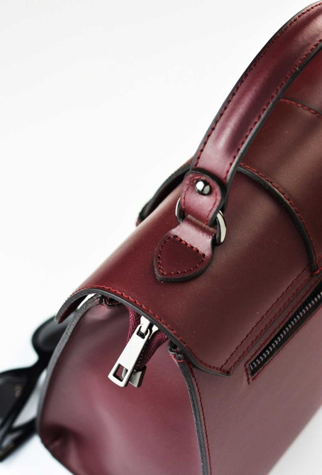 Сумка Virginia Conti фигурный клапан, слои (Бордовый)