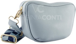 Сумка Virginia Conti кросс-боди змейка изогнута (Голубой)