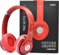 Наушники беспроводные S460 Красный (Bluetooth+SD card+FM+with cable)