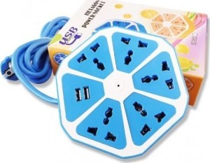 Сетевой удлиннитель с USB Hexagon socket RS29 Сетевой удлиннитель с USB Hexagon socket RS29