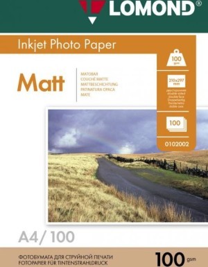 Бумага Lomond 100 г/м, Матт/матт. ,А4 100л.