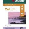 Бумага Lomond 170 г/м, Матт/матт. ,А4 100л.