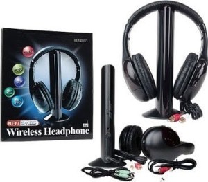 Наушники беспроводные с микрофоном MH-2001 + база