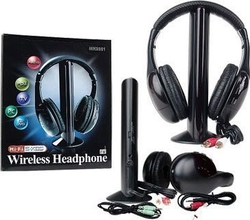 Наушники беспроводные с микрофоном MH-2001 + база