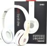 Наушники беспроводные S460 Белый (Bluetooth+SD card+FM+with cable)