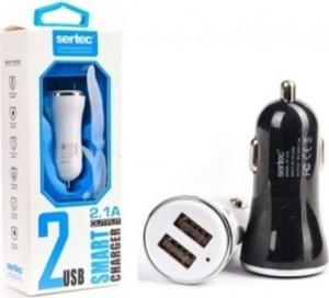 АЗУ 2USB c microUSB SERTEC ST-216 BLACK/WHITE АЗУ 2USB c microUSB SERTEC ST-216 BLACK/WHITE