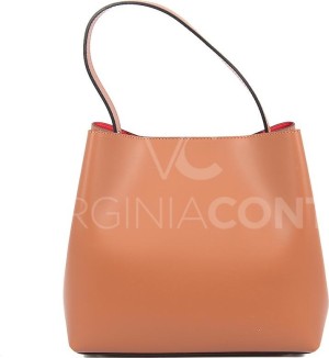 Сумка Virginia Conti на одной ручке с красной подкладкой (Рыжий)