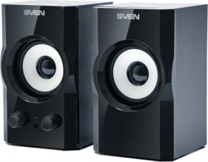 Акустична система SVEN SPS-605 2.0, потужність 2х3 Вт(RMS), чорний