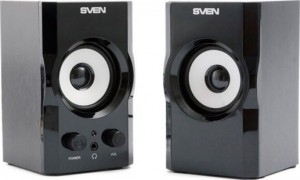 Акустична система SVEN SPS-605 2.0, потужність 2х3 Вт(RMS), чорний