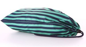 Мешочек для обуви Alba Soboni 183833 синий/зелёная полоса