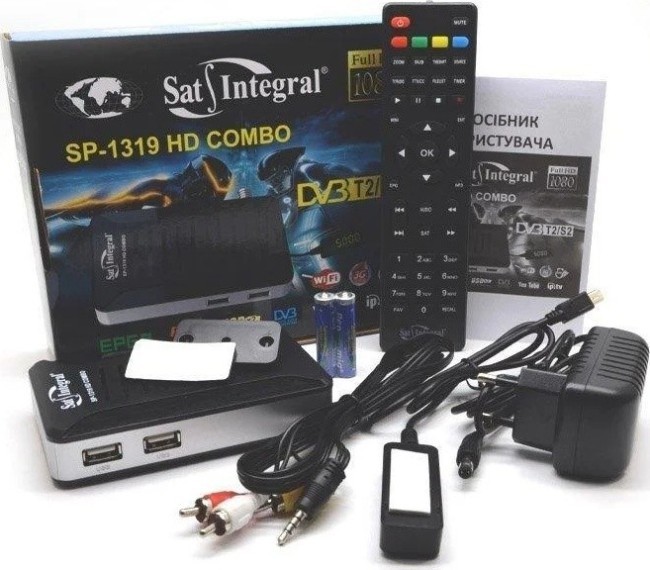 Приставка T2/S2 Sat-integral SP-1319 HD COMBO Приставка T2/S2 Sat-integral SP-1319 HD COMBO