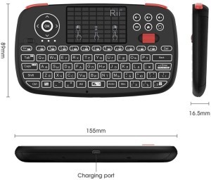 Rii i4 Mini Bluetooth Keyboard 2.4GHz Dual Modes Russian