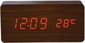 Часы настольные 1299 с красной подсветкой Часы настольные 1299 с красной подсветкой