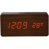 Часы настольные 1299 с красной подсветкой