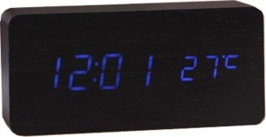 Часы настольные 1299 с синей подсветкой