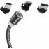 Кабель USB магнитный 360° 3 in 1 (type C, micro, IPHONE)