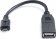 Кабель REAL-EL USB2.0 OTG 0.1m, чорний