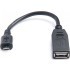 Кабель REAL-EL USB2.0 OTG 0.1m, чорний
