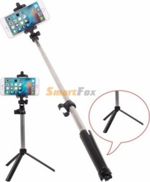 Монопод для селфи XY-01 Mix Bluetooth + тренога и пульт для удаленной съемки