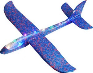 Самолёт из пенопласта светящийся