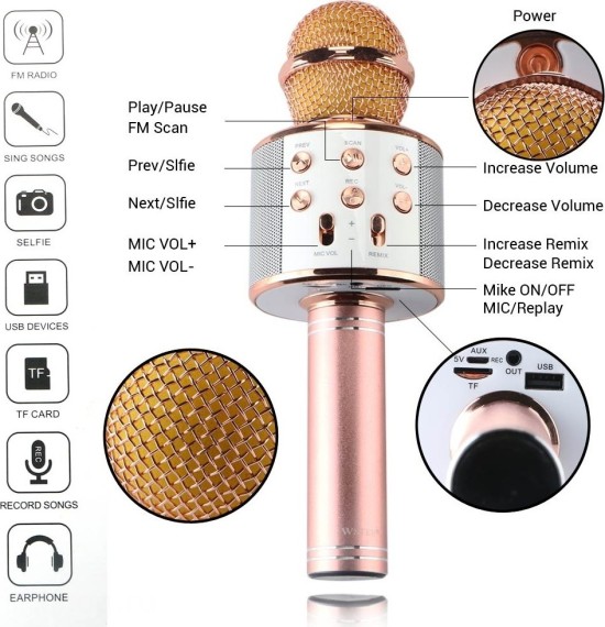 Микрофон караоке WS858