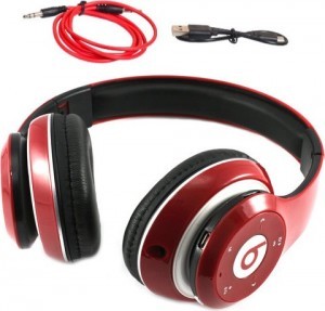 Наушники беспроводные ST Color MIX (Bluetooth+SD card+FM+with cable)